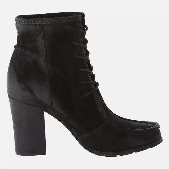 Frye Parker Moc Ankle Black Oiled Suede Boots Booties